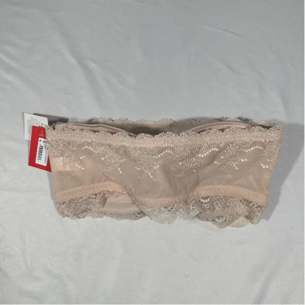 NWT‎ $48 Spanx [ Small Medium Large XL ] Undie-Tectable Bandeau Lace Bra Nude
